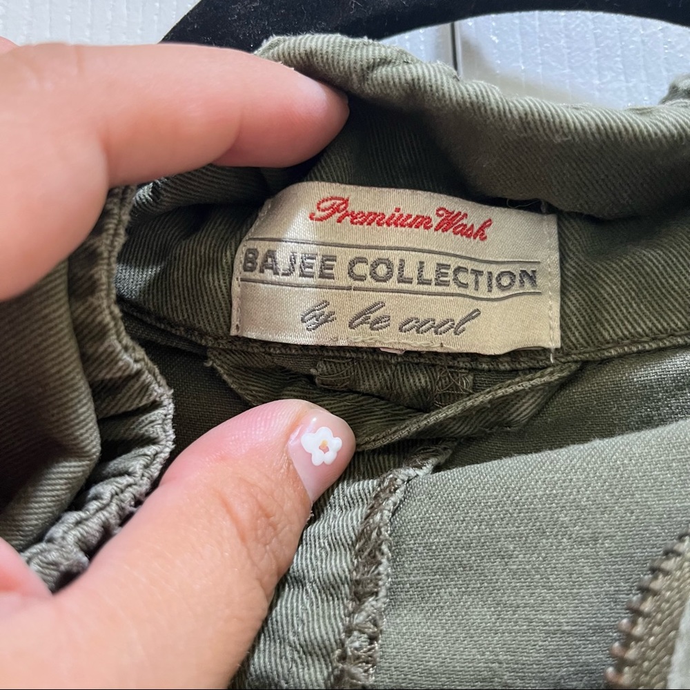 Bajee Collection Green Utility Jacket Large - Picture 5 of 9